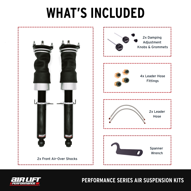Infiniti G37 Air Suspension Kit - Front - Air Lift - 32-Level Adjustable Damping - `08-`13